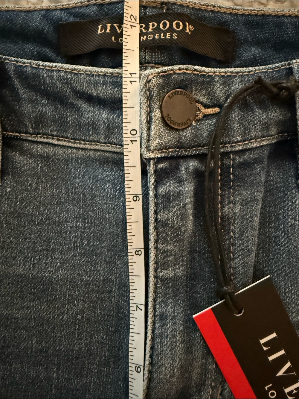 Liverpool Los Angeles High Rise Skinny Jeans NWT Distressed 6/28 - Picture 10 of 11